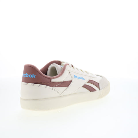 Reebok Smash Edge S Mens Beige Leather Lace Up Lifestyle Sneakers Shoes