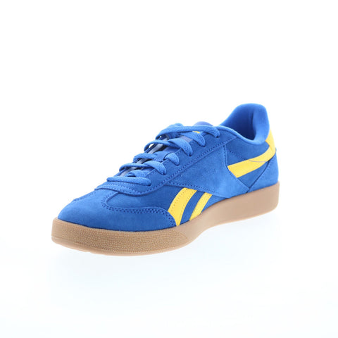 Reebok Smash Edge Mens Blue Suede Lace Up Lifestyle Sneakers Shoes