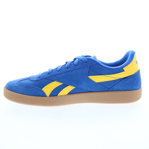 Reebok Smash Edge Mens Blue Suede Lace Up Lifestyle Sneakers Shoes