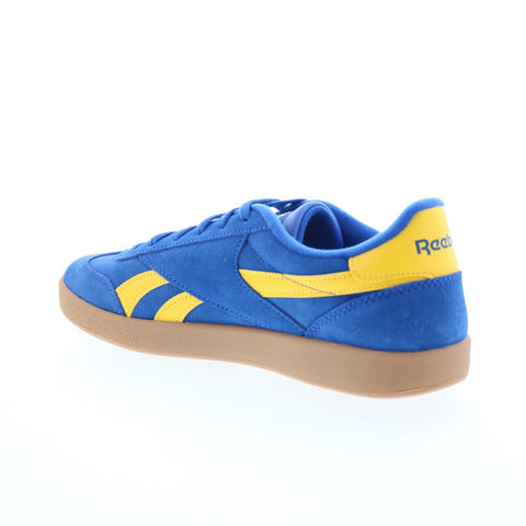 Reebok Smash Edge Mens Blue Suede Lace Up Lifestyle Sneakers Shoes