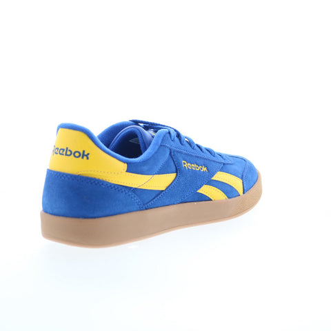 Reebok Smash Edge Mens Blue Suede Lace Up Lifestyle Sneakers Shoes