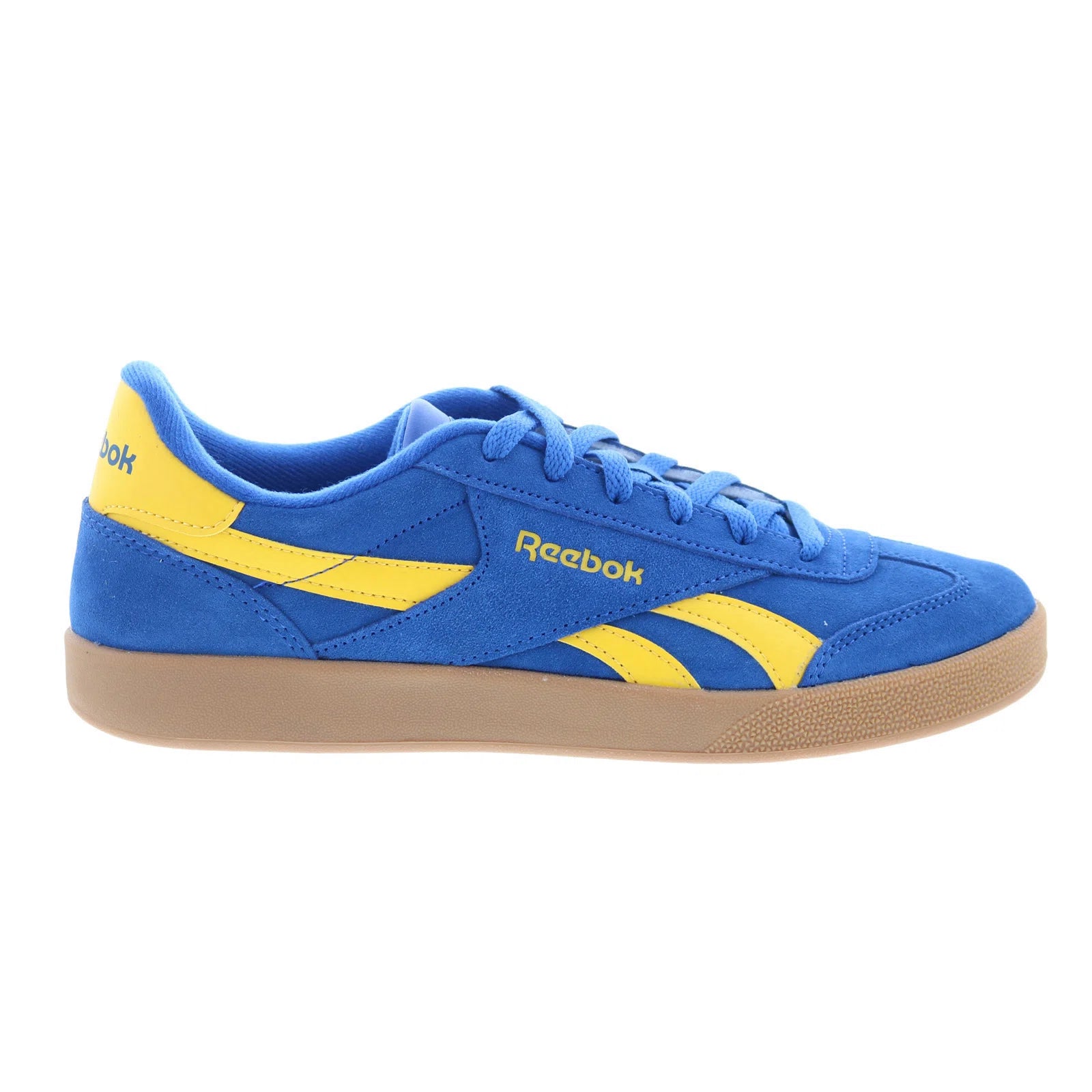 Reebok Smash Edge Mens Blue Suede Lace Up Lifestyle Sneakers 