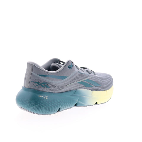 Reebok Zignition Mens Gray Canvas Lace Up Athletic Running Shoes
