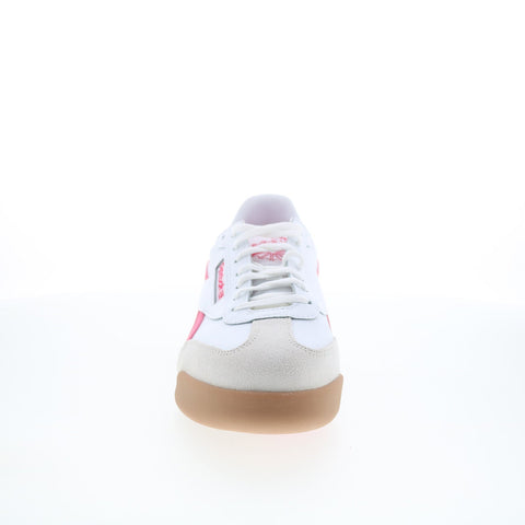 Reebok Campio XT Mens White Leather Lace Up Lifestyle Sneakers Shoes