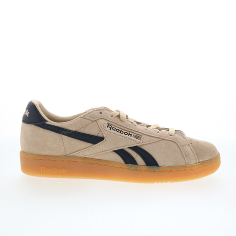 Reebok Club C Revenge Vintage Mens Beige Leather Lifestyle Sneakers Shoes
