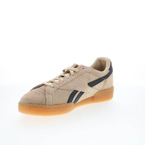Reebok Club C Revenge Vintage Mens Beige Leather Lifestyle Sneakers Shoes