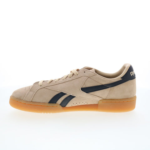 Reebok Club C Revenge Vintage Mens Beige Leather Lifestyle Sneakers Shoes