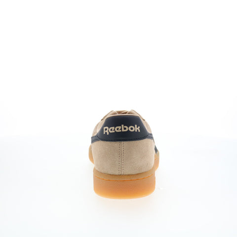 Reebok Club C Grounds UK Mens Brown Suede Lace Up Lifestyle Sneakers Shoes