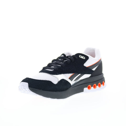 Reebok ERS World Anuel Mens Black Suede Lace Up Lifestyle Sneakers Shoes