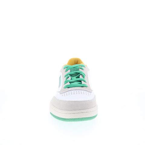 Reebok Club C 85 Mens White Leather Lace Up Lifestyle Sneakers Shoes