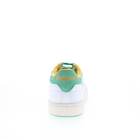 Reebok Club C 85 Mens White Leather Lace Up Lifestyle Sneakers Shoes