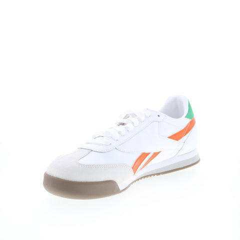 Reebok Campio XT Mens White Leather Lace Up Lifestyle Sneakers Shoes