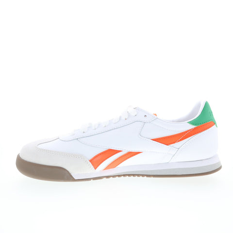 Reebok Campio XT Mens White Leather Lace Up Lifestyle Sneakers Shoes