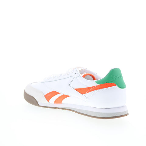 Reebok Campio XT Mens White Leather Lace Up Lifestyle Sneakers Shoes