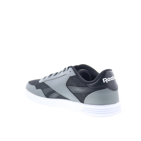 Reebok Court Advance Mens Black Leather Lace Up Lifestyle Sneakers Shoes