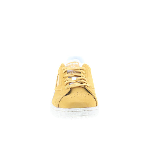 Reebok Club C Grounds UK Mens Yellow Suede Lace Up Lifestyle Sneakers Shoes