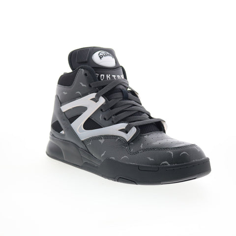 Reebok Pump Omni Zone II Mens Black Leather Lifestyle Sneakers Shoes