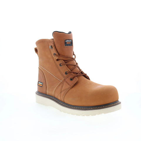 Ariat Work Rebar Wedge Composite Toe Mens Brown Wide Work & Safety Boots
