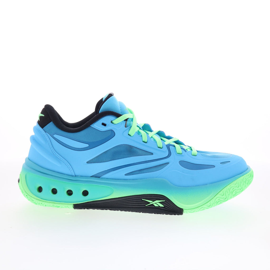 Reebok Engine A Mens Blue Synthetic Lace Up Athletic Basketball Shoes ...