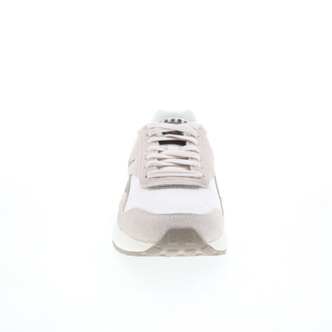 Reebok GL1100 Mens Beige Suede Lace Up Lifestyle Sneakers Shoes