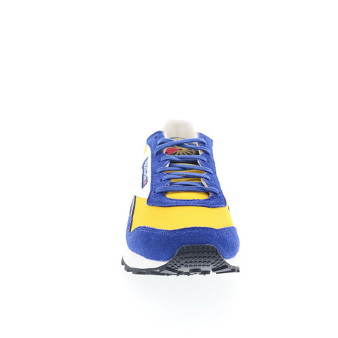 Reebok Aztec II Mens Yellow Suede Lace Up Lifestyle Sneakers Shoes