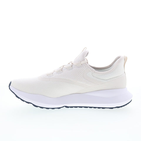 Reebok Cityride Mens Beige Canvas Lace Up Athletic Running Shoes