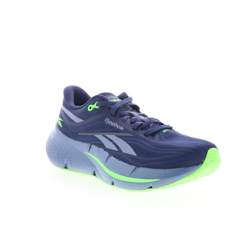 Reebok Zignition Mens Blue Canvas Lace Up Athletic Running Shoes