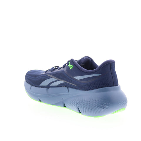 Reebok Zignition Mens Blue Canvas Lace Up Athletic Running Shoes