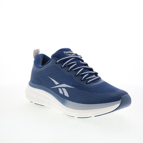 Reebok Road Strider Mens Blue Canvas Lace Up Athletic Running Shoes