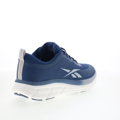 Reebok Road Strider Mens Blue Canvas Lace Up Athletic Running Shoes