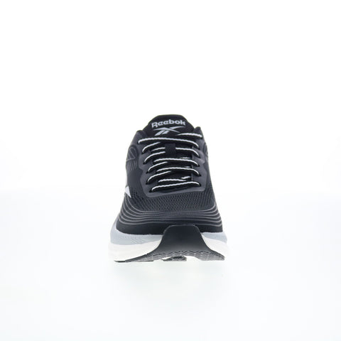 Reebok Road Strider Mens Black Canvas Lace Up Athletic Running Shoes
