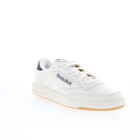 Reebok Club C 85 Vintage Mens White Leather Lifestyle Sneakers Shoes