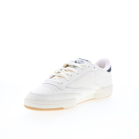 Reebok Club C 85 Vintage Mens White Leather Lifestyle Sneakers Shoes