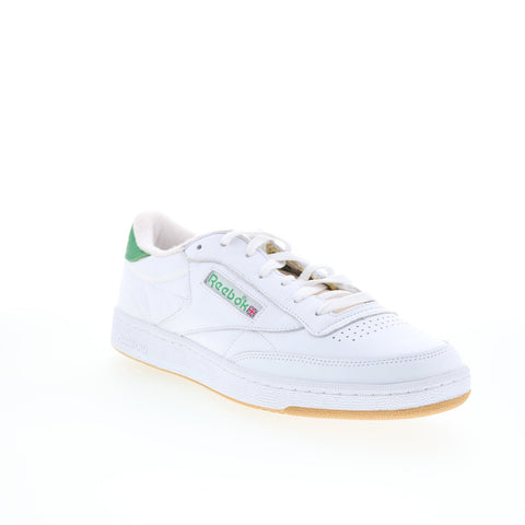 Reebok Club C 85 Vintage Mens White Leather Lifestyle Sneakers Shoes