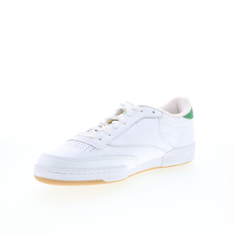 Reebok Club C 85 Vintage Mens White Leather Lifestyle Sneakers Shoes
