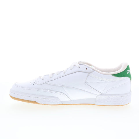 Reebok Club C 85 Vintage Mens White Leather Lifestyle Sneakers Shoes