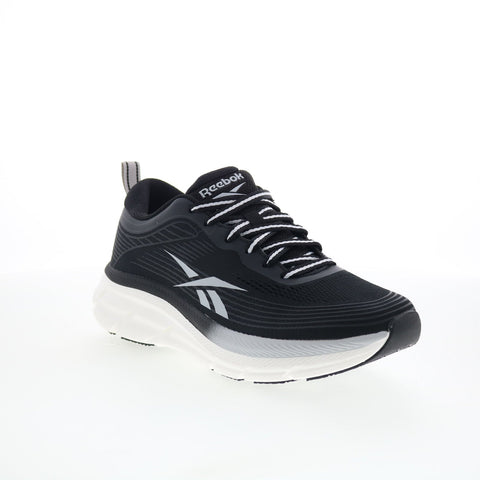 Reebok Road Strider Womens Black Canvas Lace Up Lifestyle Sneakers Shoes
