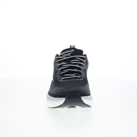 Reebok Road Strider Womens Black Canvas Lace Up Lifestyle Sneakers Shoes