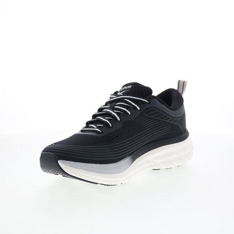 Reebok Road Strider Womens Black Canvas Lace Up Lifestyle Sneakers Shoes