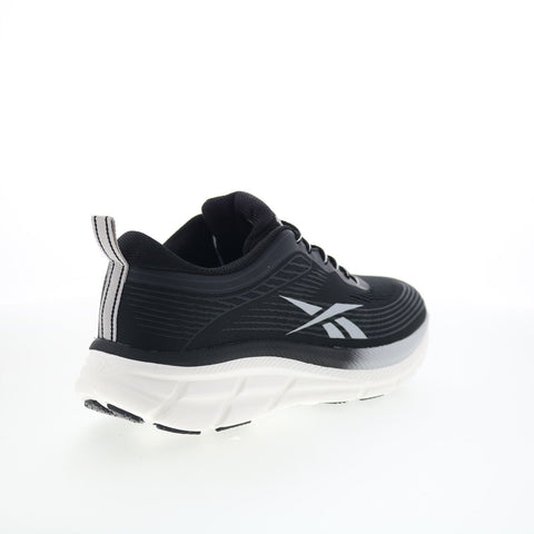 Reebok Road Strider Womens Black Canvas Lace Up Lifestyle Sneakers Shoes
