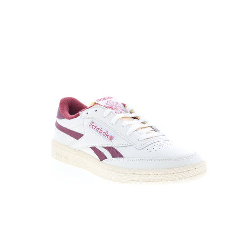 Reebok Club C Revenge Vintage Mens White Leather Lifestyle Sneakers Shoes