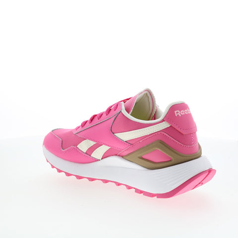 Reebok International Womens Pink Canvas Lace Up Lifestyle Sneakers Shoes