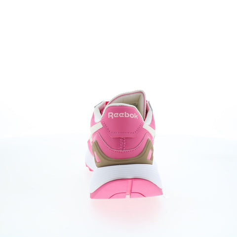 Reebok International Womens Pink Canvas Lace Up Lifestyle Sneakers Shoes