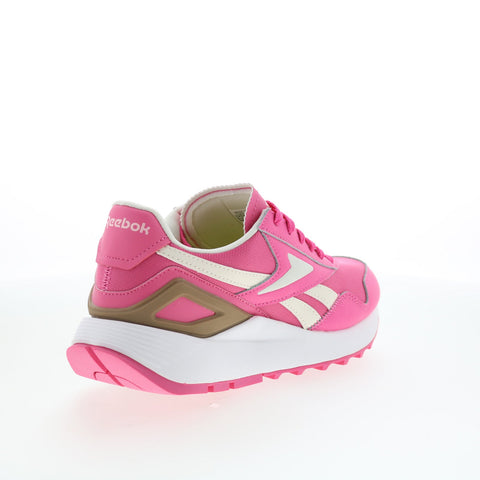 Reebok International Womens Pink Canvas Lace Up Lifestyle Sneakers Shoes