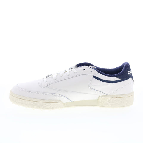 Reebok Club C Golf Mens White Leather Lace Up Athletic Golf Shoes