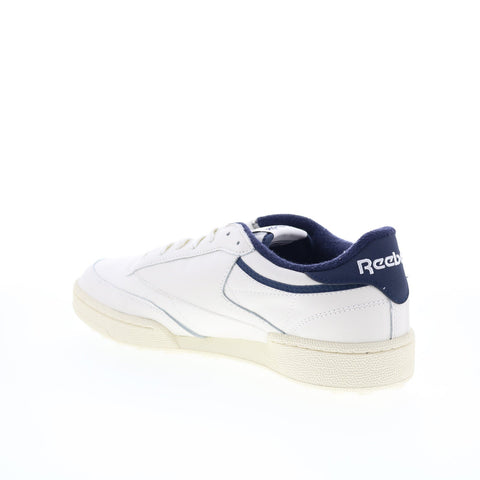 Reebok Club C Golf Mens White Leather Lace Up Athletic Golf Shoes