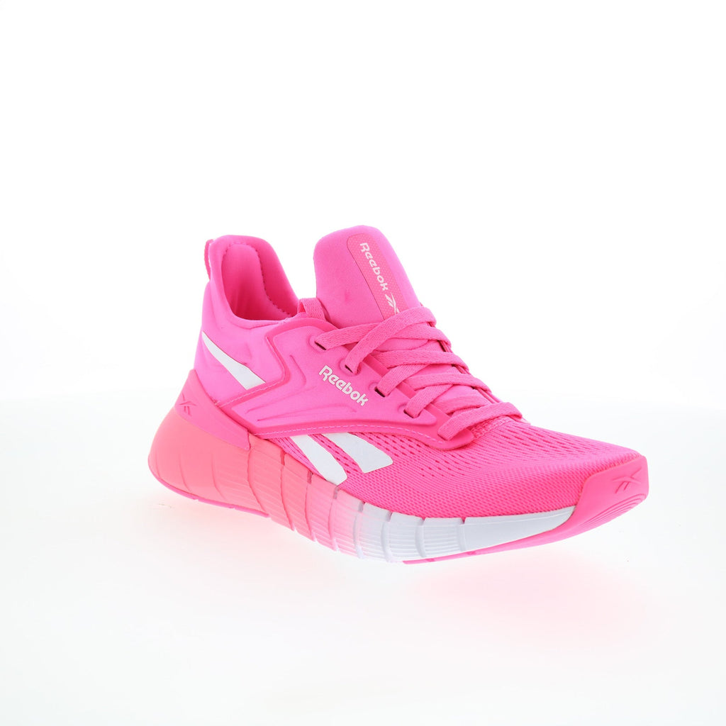 Reebok Nano Gym Womens Pink Canvas Lace Up Athletic Cross Training Sho ...