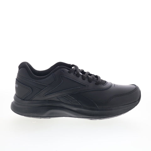 Reebok Walk Ultra Dmx 7 Max Womens Black Leather Lifestyle Sneakers Shoes