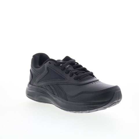 Reebok Walk Ultra Dmx 7 Max Womens Black Leather Lifestyle Sneakers Shoes