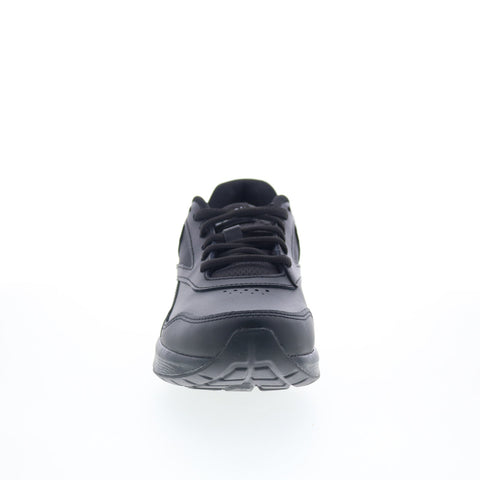 Reebok Walk Ultra Dmx 7 Max Womens Black Leather Lifestyle Sneakers Shoes